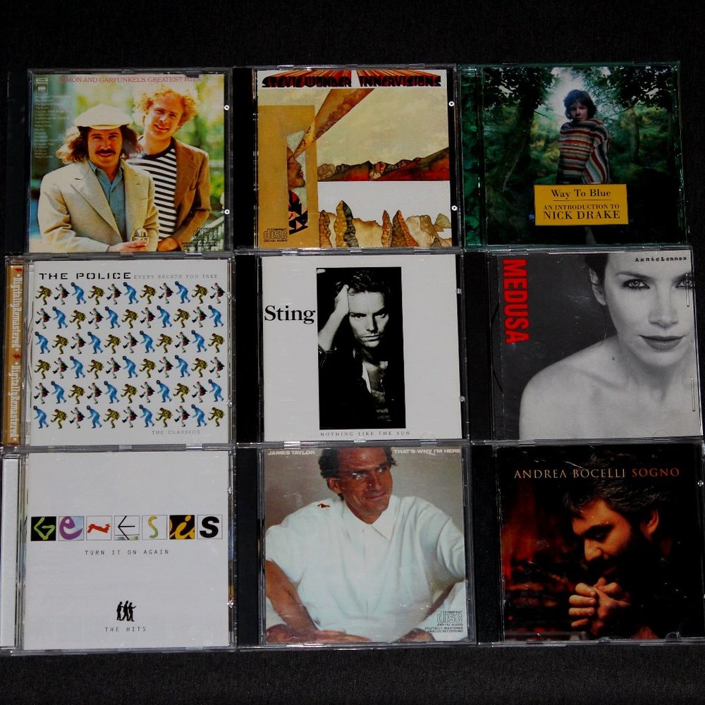 2/$20 Vintage CDs | Stevie Wonder | Nick Drake | The Police | Genesis and more